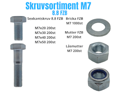 Bultsortiment M7 FZB 14KG!