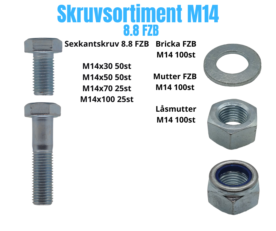 Bultsortiment M14 FZB 18KG!