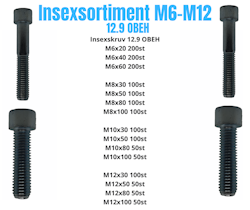 Insexsortiment M6-M12 12.9 Obeh 45KG!