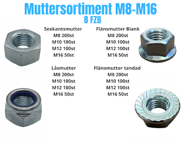 Muttersortiment M8-M16 8.8 FZB 25KG!