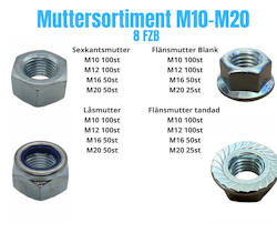 Muttersortiment M10-M20 8.8 FZB 30KG!