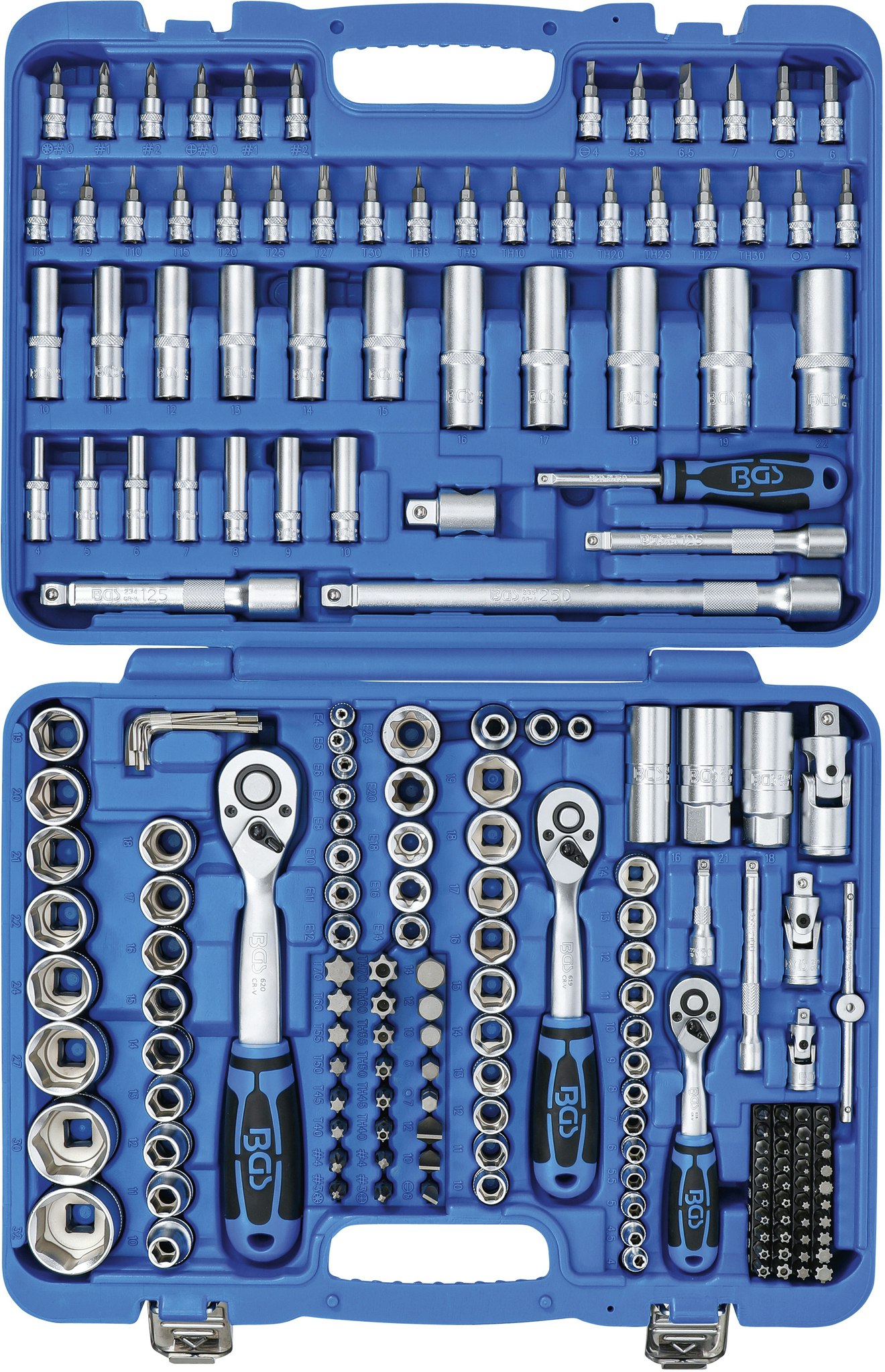 Hylsnyckelsats Sexkant | 1/4") / 3/8") / 1/2" | 192 delar