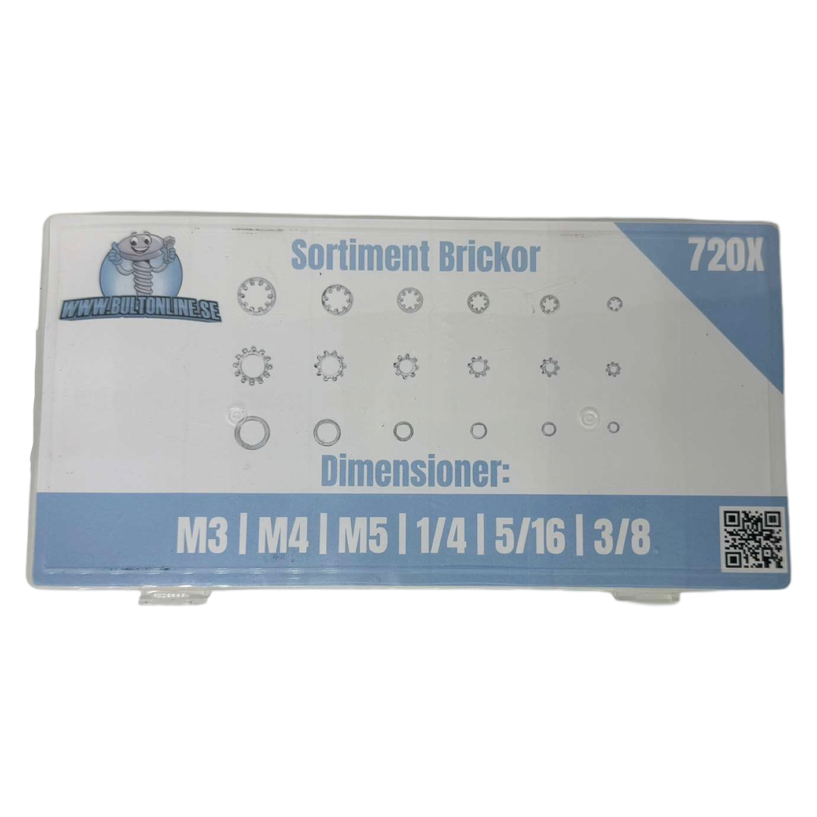 Sortimentsats Brickor 720 delar