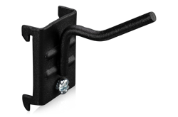 Enkelkrok Vinklad 50x5 mm 5-Pack Svart