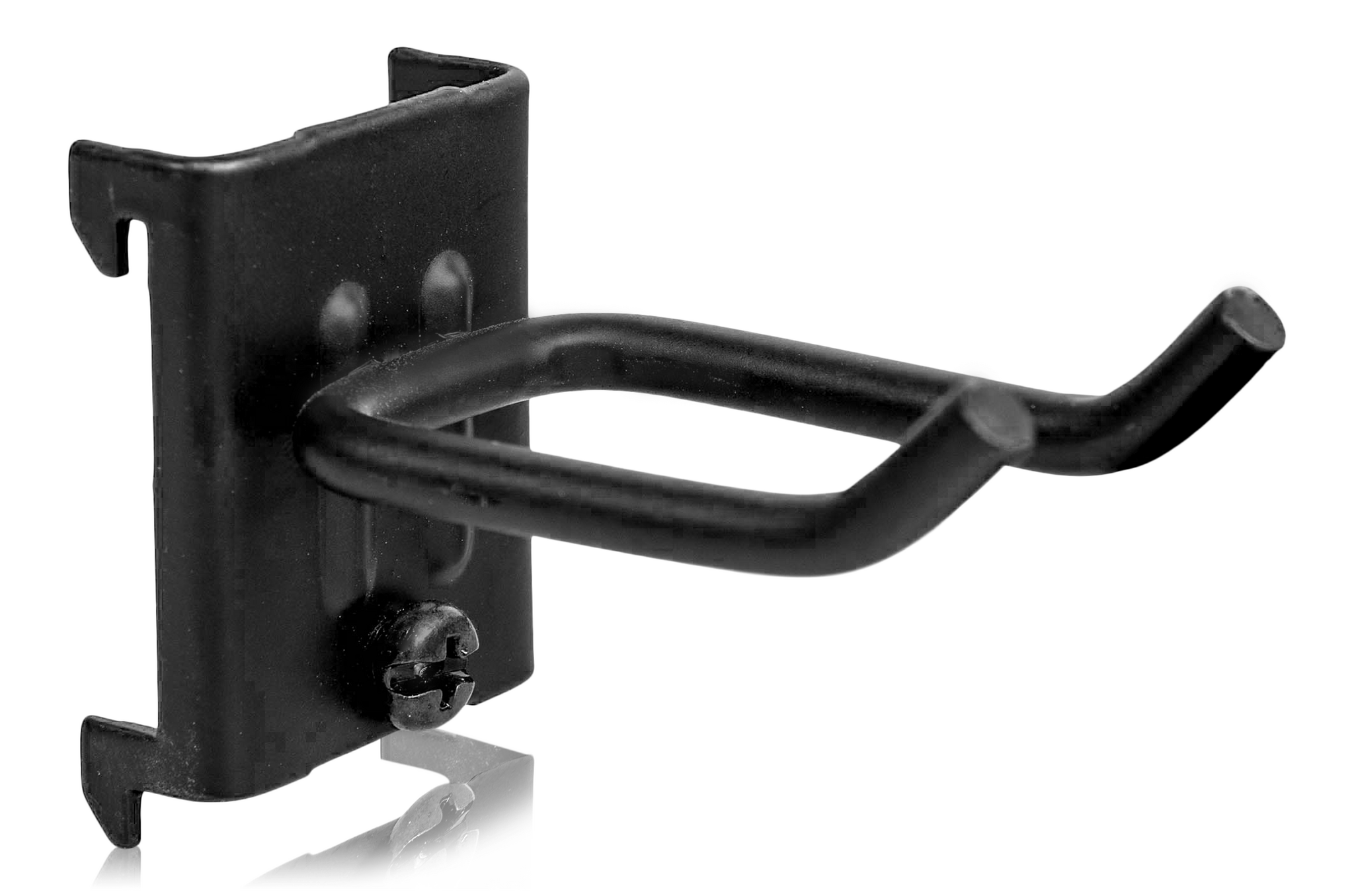 Dubbelkrok 55x25x5 mm 5-Pack Svart