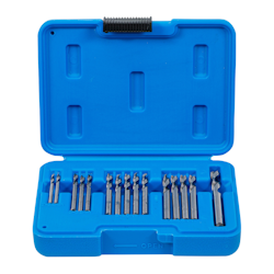 Blindnitborrsats HSS 2,4 - 6,4 mm 15 delar