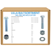 Lilla bultsortiment M5-M12 FZB