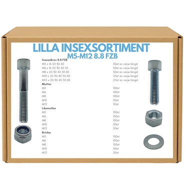 Lilla insexsortimentet M5-M12 8.8 FZB
