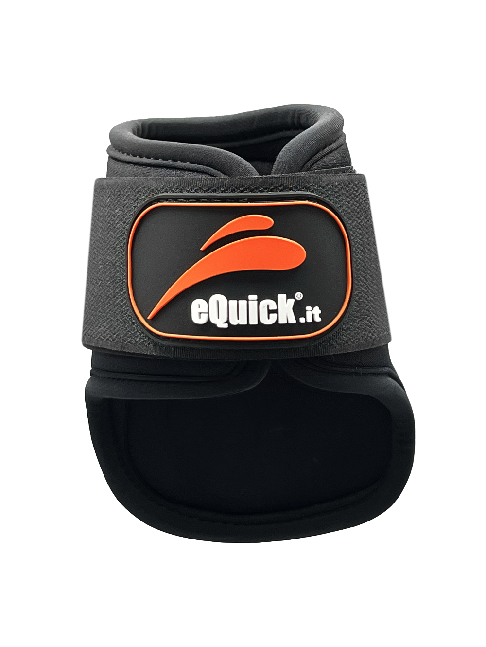 Equick eCarbon shock Velcro Bakskydd Svart