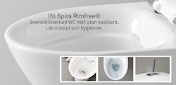 Toalettstol Ifö Spira 6261 Rimfree Hög Modell För Limning
