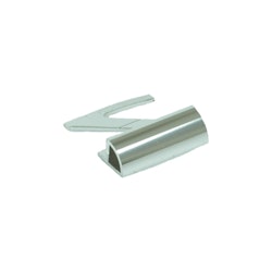 Kakellist Rund Aluminium silvereloxerad blank 8 mm