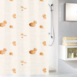 Duschdraperi Kleine Wolke Miami Beige 240x180 cm