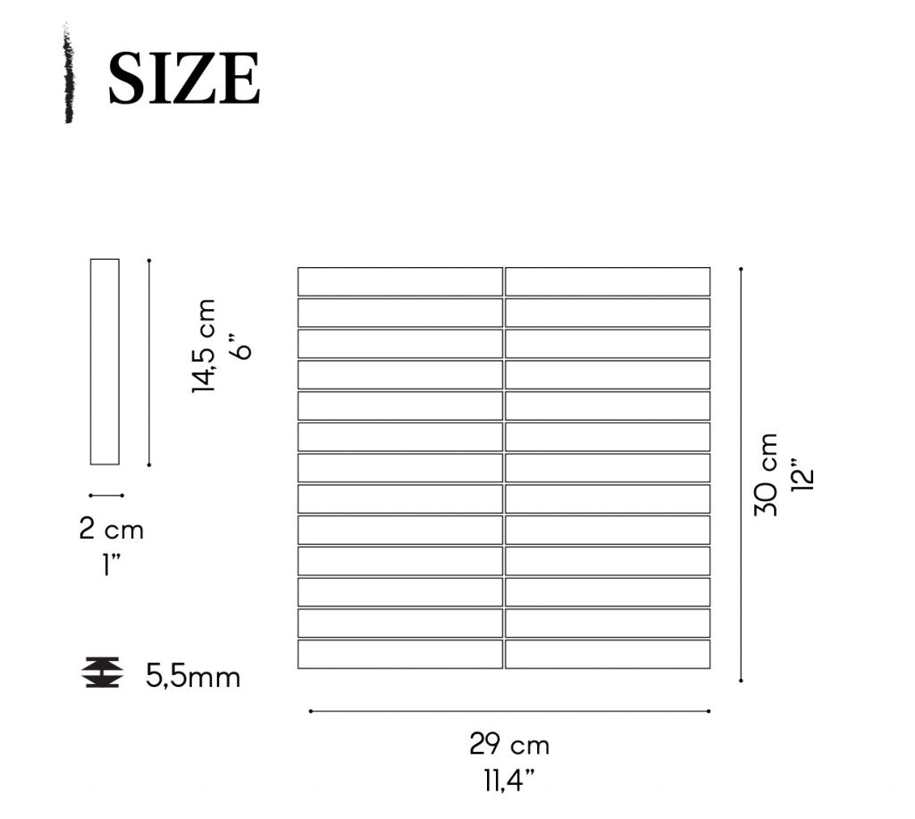 Stick Willow Green 2×14,5 Blank