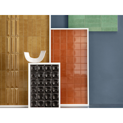 Kakel Pop Nero Flat Glossy 6,2x25