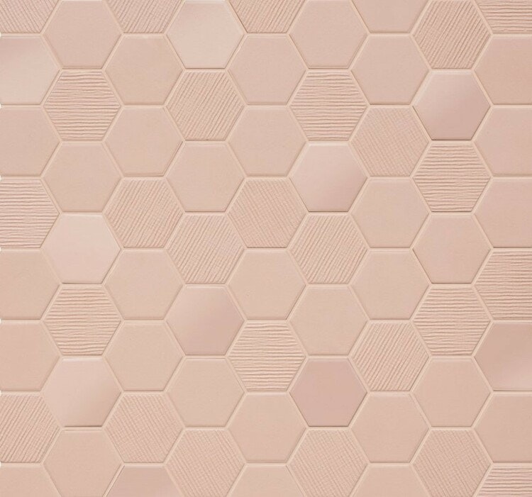 ROSY BLUSH HEXAGON MOSAIK