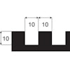 TANDSPACKEL 280 MM 10X10 MM