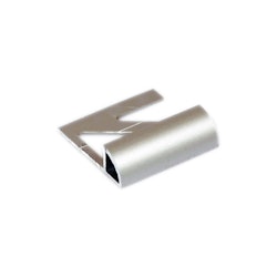 Kakellist BLANKE Rund Aluminium silvereloxerad matt 6 mm