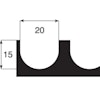 TANDSPACKEL 480 MM 15x20 MM RUND