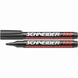 Märkpenna Schneider svart 1-3mm, 130 Perm.
