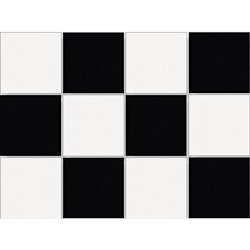 UNI BLACK & WHITE 9,7x9,7 (på ark)