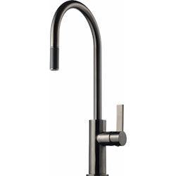 Köksblandare Tapwell ARM185 med Utdragbar Pip Brushed Black Chrome