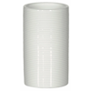 Tandborstmugg Spirella Tube Ribbed White