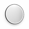 Spegel Svedbergs Ista Rund med Svart Ram, LED Touch