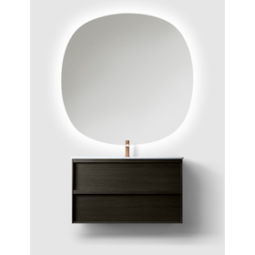 Haven H2 Dark Wood 80 cm Möbelpaket med Spegel