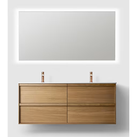 Haven H2 Oak Wood 140 cm Möbelpaket med Spegel
