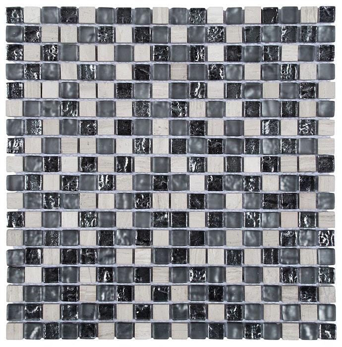 MOSAIK MARBLE MIX GLAS L-GREY 1,5x1,5