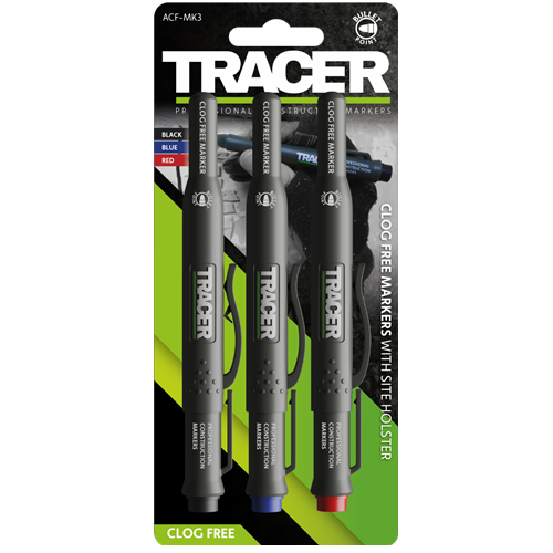 Tuschpenna Kit TRACER Clog Free 3-Pack