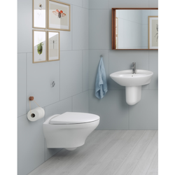 Vägghängd Toalettstol Gustavsberg Estetic 8330 Hygienic Flush Vit