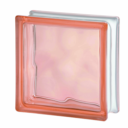 Glasblock Basic Moln 1908/W Rosa