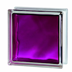 Glasblock Basic Moln 1908/BB Cerise