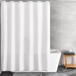 Duschdraperi Kleine Wolke Hook-On White 180x200 cm