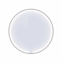 Dansani Moon spegel Ø75 cm Vit med ram, belysning och ljusstyrning