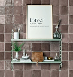 Kakel Tsquare Wall Pink Powder 15x15 Glossy