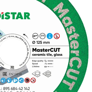 Diamantklinga Distar MasterCUT Ø125, 22,23 mm