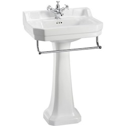 Tvättställ Burlington Edwardian 56 cm med Handduksstång