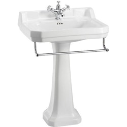 Tvättställ Burlington Edwardian 61 cm med Handduksstång