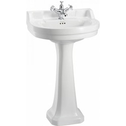Tvättställ Burlington Edwardian Runt 56 cm med Piedestal
