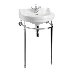 Tvättställ Burlington Edwardian Runt 56 cm med Handfatsställ