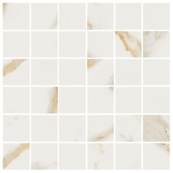 Mosaik Madras Calacatta Mosaik Gold 5x5 Polerad