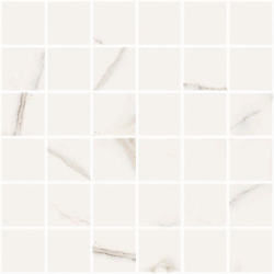 Mosaik Madras Statuario 5x5 Polerad