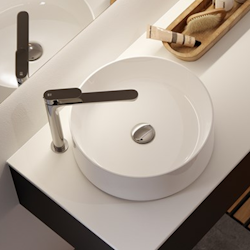Tvättställsblandare INR Sleek High Chrome/Black