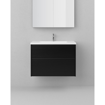 Tvättställsskåp INR Grand Grip Black Oak 80