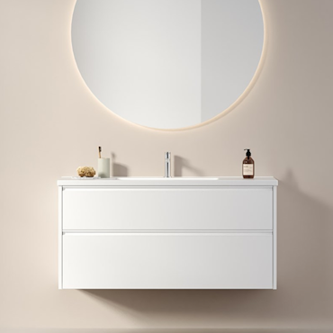 Tvättställsskåp INR Grand Grip Premium White 120