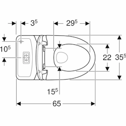 Toalettstol Ifö Vinta Art Rimfree Turboflush