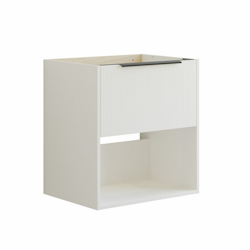 Tvättställsskåp Dansani Mido+ Classic 60x44 med 1 Låda, Öppen Hylla och Struktur Front