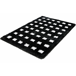 Badrumsmatta Kleine Wolke Boxes White/Black
